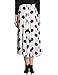 Jollychic Women's Black Dot Chiffon Maxi Full-length Skirt Big Hem Beach Dresses (top not included)