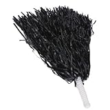 Set of 2 Black Costume Cheer Leader Pom Pom Shakers Cheerleader