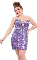 Plus Size Sexy Short Beaded Crystals Applique Crystal Lace Chiffon/Taffeta/Tulle Evening Dress/Party Dress/Mini Dress 