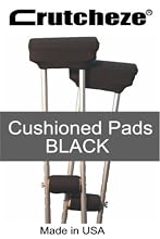Crutcheze Underarm Crutch Pads 4 Piece Set Black