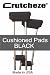 Crutcheze Underarm Crutch Pads 4 Piece Set Black