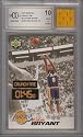 1996 Upper Deck #CT22 Kobe Bryant with Game Used Rookie Jersey Beckett 10