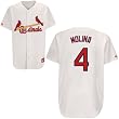 Youth St. Louis Cardinals #4 Yadier Molina Home Replica Jersey