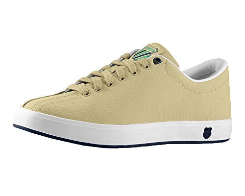 K-Swiss Clean Classic Mens Low Fashion Sneaker,8.5 D(M) US,Khaki/White/Navy/Fern