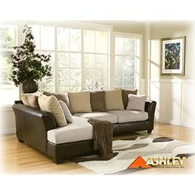 Logan Stone Sectional By Ashley Furniture With Silver Shipping
