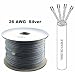 Electronics : 4 Twisted Pair 26 AWG Standed Silver Satin Phone/Data Cable