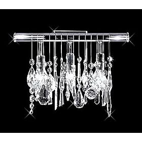 New York City Design 3-Light 16" Linear Wall Sconce with Clear European or Swarovski Crystals SKU# 10664