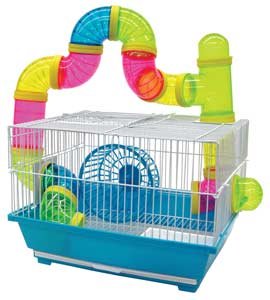 YML Group H3194 Hamster Cage With Tubes Assorted Color Base 13 x 11 x 9 5 Inches