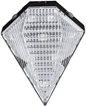 ARVICKA Rechargeable Intelligent Bicycle Light - B3058 Diamond Shape 8 LED Water Proof Safe Bike Laser Caution light -Installation without Tools