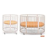 Stokke Sleepi Mini/Crib System I w/ Mattresses and Drapery Rod