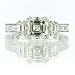 3.25ct Asscher Cut Diamond Engagement Anniversary Ring