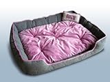 Hundebett / Hundekissen / Schlafplatz + 1 Kissen XL Rosa