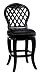 Counter Bar Stool - Braxton Wood Counter Stool with Black Leather Seat - 26"(H) - Hillsdale - 61919