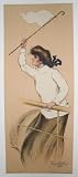 1909 Vintage Women's College Antique Advertising Poster by Freda Clifford