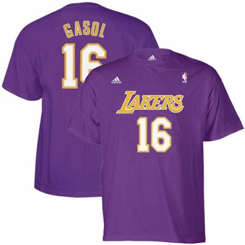 Pau Gasol adidas Name and Number Los Angeles Lakers T-Shirt