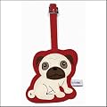 Pug (Fawn) Dog Luggage Tag / School Bag Tag