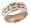 14 K White & Yellow Gold Daisy Flower Ring