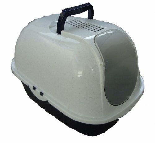 Große Katzentoilette Dixy Classic Gr. 52x37,5x41cm in navyblau