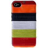 Zenus iPhone4/4S ケース Prestige Eel Leather Bar Series マルチレッド うなぎ革 Z443i4S