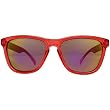 I Ski Keyhole Classics Lifestyle Sunglasses - Crystal Red/Smoke with Full Red Mirror