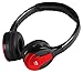 BOSS Audio Systems HP34C Dual Channel Foldable Wireless Headphone, Interchangeable Color Accent Caps, Multicolor
