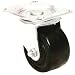 E.R. Wagner Plate Caster, Swivel with Thumb Screw Brake, Phenolic Wheel