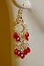 Saka's Silver Toned Acrylic Beads Chandelier Earrings - New !