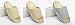 Bronze Times (TM Unisex Classic Zebra Stripe Indoor Cotton Flax House Slippers (C-Blue)