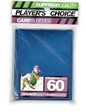 Player's Choice Metallic Blue Sleeves (Pack of 60) Standard Size Deck Protectors - Ideal for YuGiOh!, Pokemon, Magic: The Gathering, World of Warcraft Trading Card Games