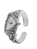 Geneva Platinum Triangular Face Fashion Watch
