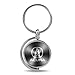Acura Logo Gray Brushed Metal Spinner Key Chain