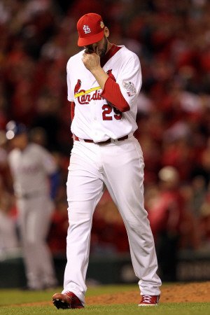 2011 World Series Game 7 - Rangers v Cardinals, St Louis, MO - October 28: Chris Carpenter Photographic Poster Print by Jamie Squire, 28x42