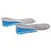 Kalevel Breathable 5cm Approximately 2 Inches Taller 2-Layer Height Adjustable Height Pure Silicone Increased Insoles Shoe Lifts Shoe Pads Elevator Insoles for Women - One Pair (Blue)