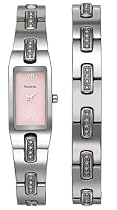 Accurist LB1362 Ladies IPS stone set watch and matching bracelet gift set