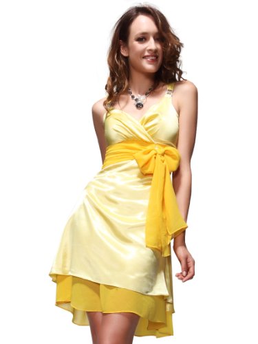 Ever-Pretty Sexy V-neck Bow Diamante Cocktail Dress 03022