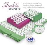 Prick your senses all over with Shakti Mat to dull chronic pain, relief stiffness, improve body circulation and remove tension. Combining TCM and Indian mystic practice with Swedish innovation, use all 7,260 nail points to stimulate the body's production of endorphins and oxytocin. Reduce inflammation, strengthen immune system, build new tissue, increase metabolism and decrease stress. Yogis use nail mat to resolve their physical, emotional and mental deadlocks. Treatments with needles also balance the body and psyche. Enjoy a COMPLETE acupressure massage as you lie down or walk on this Shakti mat, rest your neck on the contoured headrest and pillow, and finger treatment with 2 acupressure rings.