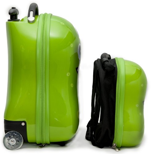 Travel Buddies Luggage Set, Archie Alien Travel Buddies Luggage Set, Archie Alien