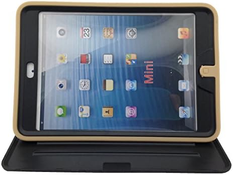 ipad mini case,Shockproof ipad mini case,Business Series Case Extremely Protective Hybrid Case Cover with 360 Degrees Built-in Stand for Apple iPad Mini 2 (Brown)