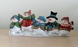 Christmas Snowman Votive Taper Candle Holder
