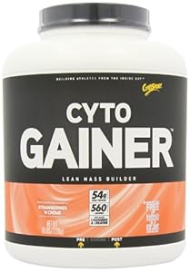 CytoSport Cyto Gainer Protein Drink Mix, Strawberries and Creme, 6 Pound