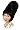 www.frisurentrend.com - Mia Damen 60er Jahre Hoch Frisur Per�cke schwarz