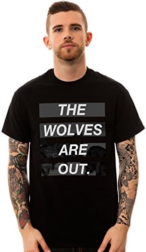 Kill Brand Men's Wolves Are Out Tee Small Black