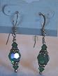 Emerald AB 8M Swarovski Crystal Earrings