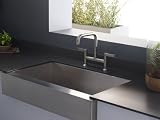 36 Stainless Steel Zero Radius Apron Kitchen Sink 16 Gauge free bottom grid and srtainer