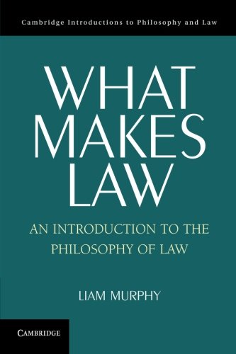 What Makes Law: An Introduction to the Philosophy of Law (Cambridge Introductions to Philosophy and Law)