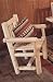 Cedar Log Captain's Chair