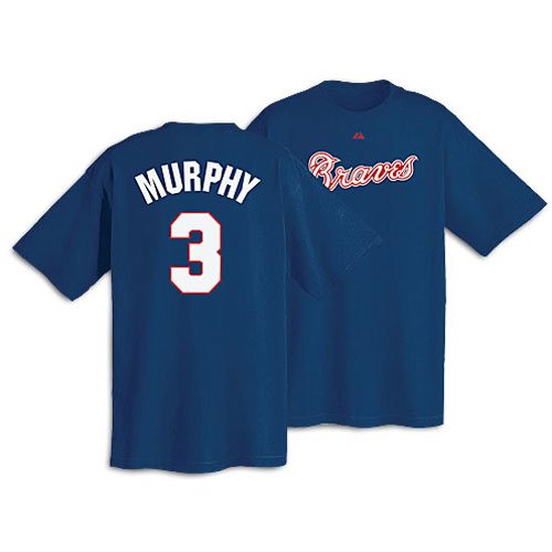 Braves - Majestic Men's Cooperstown Player Name & # Tee - Murphy, Dale