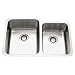 Houzer MES-3221-1 Medallion 31-7/8-by-20-5/8-Inch 60/40 Double Bowl Undermount Sink