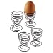 Kitchen Craft Chrome Plated Wire Egg Cups- set of four- boxed