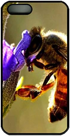 Honey Bee 4 Cover Case Skin for iPhone 5 5S Hard PC Black